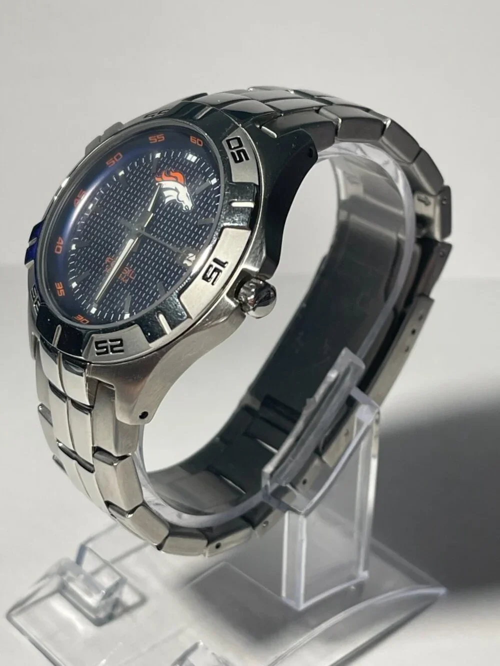 Denver Broncos NFL Stainless-Steel Watch by Fossil NEW (RARE